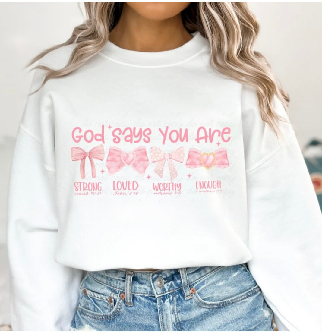 God Says You Are…