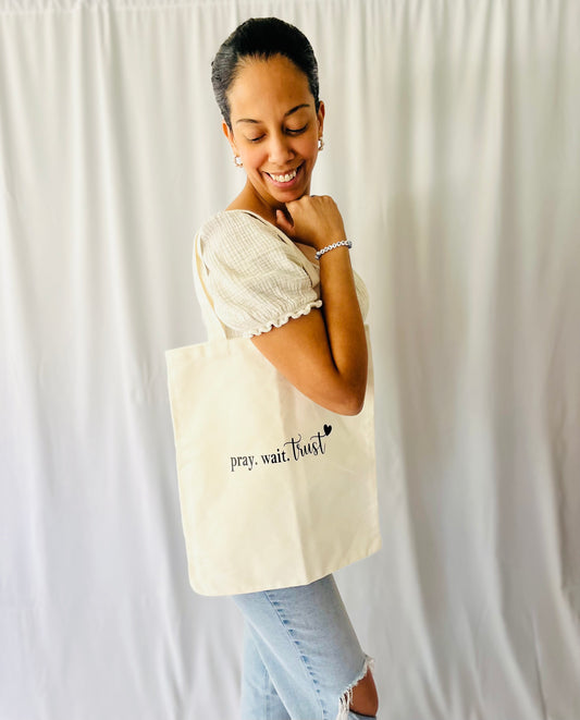 Beige Tote Bag
