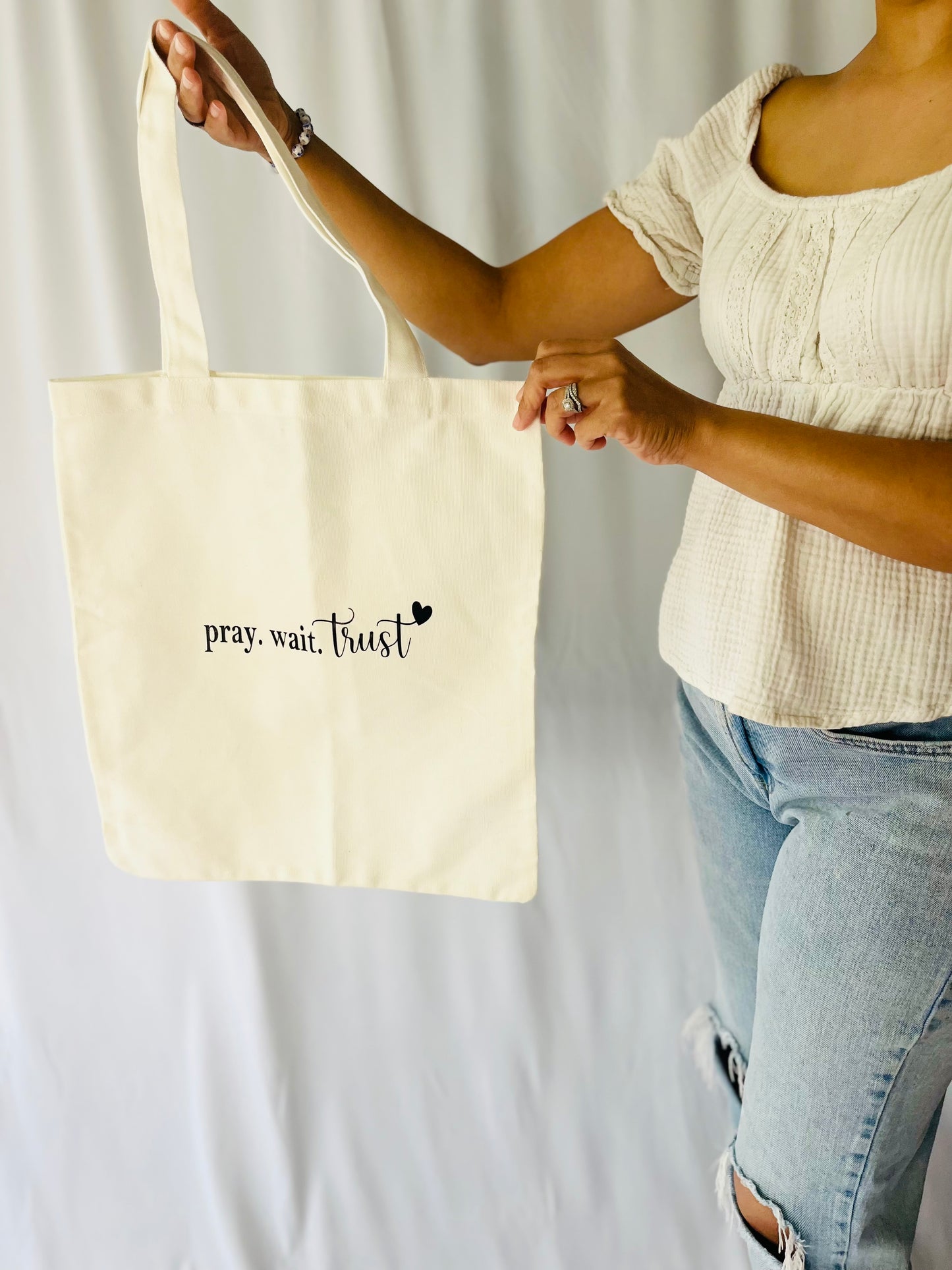 Beige Tote Bag